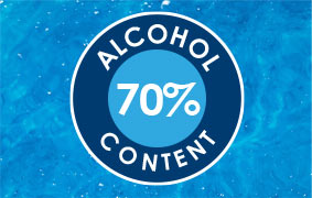 70% alcohol content
