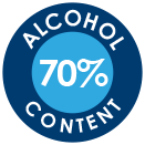 Alcohol content 70%